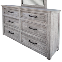 Farmhouse Style 6-Drawer Dresser