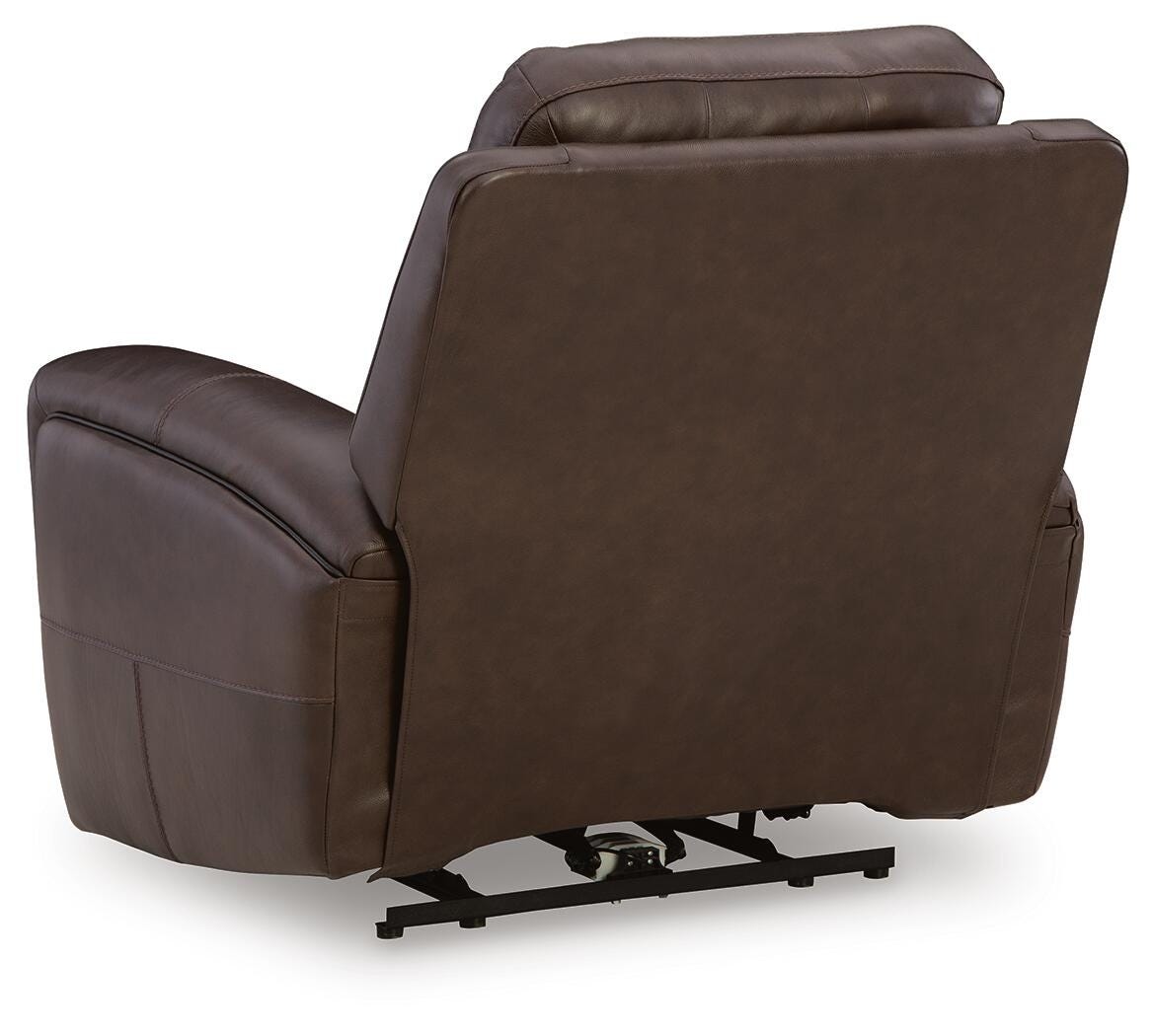 Ashley Gravier Pwr Recliner/adj Headrest