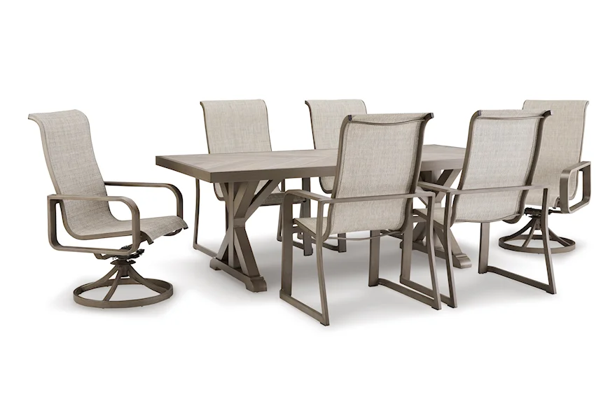 Beachcroft 7-Piece Outdoor Dining Set by Ashley Signature Design at Rooms and Rest