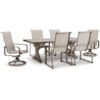 Ashley Signature Design Beachcroft 7-Piece Outdoor Dining Set