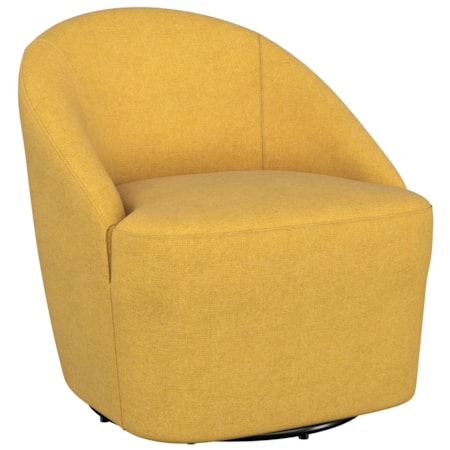 Leon Barrel Accent Swivel Chair
