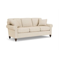 Transitional 3-Seat Sofa with Rolled Arms