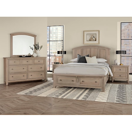 King Arched Storage Bed