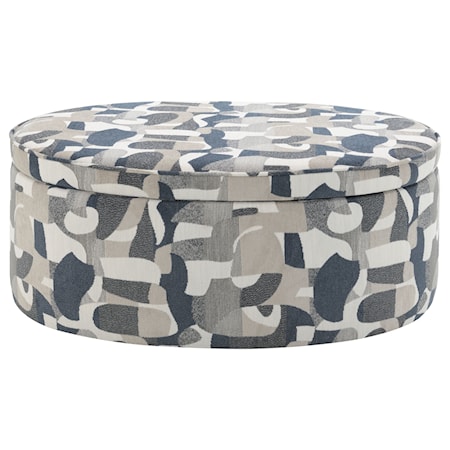 Tomkins Storage Ottoman Indigo