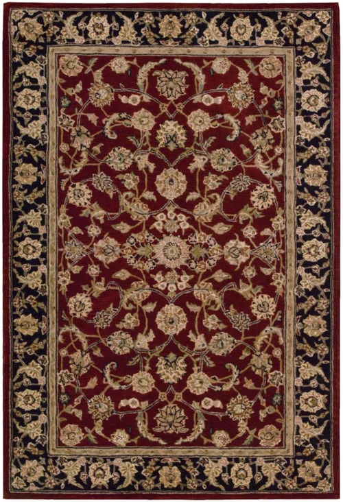 3'9" x 5'9" Burgundy Rectangle Rug