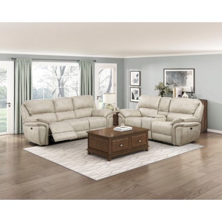 2-Piece Power Reclining Living Room Set