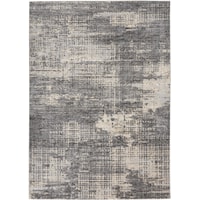 5'3" x 7'3 Grey/Beige Rectangle Rug