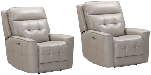 Contemporary Zero Gravity Power Recliner with Power Headrest (Set of 2)