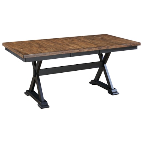 Barberry Dining Table with Self-Storing Leaf