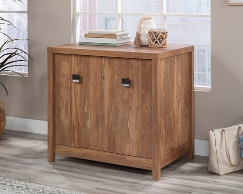Farmhouse 2-Door Base Storage Cabinet with Adjustable Shelf