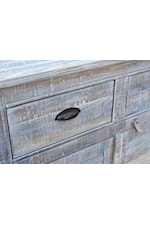 Cottage Creek Furniture Southport Rustic 4-Door Sideboard with Drawers