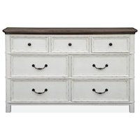 Relaxed Vintage Dresser with Felt Lined Drawers