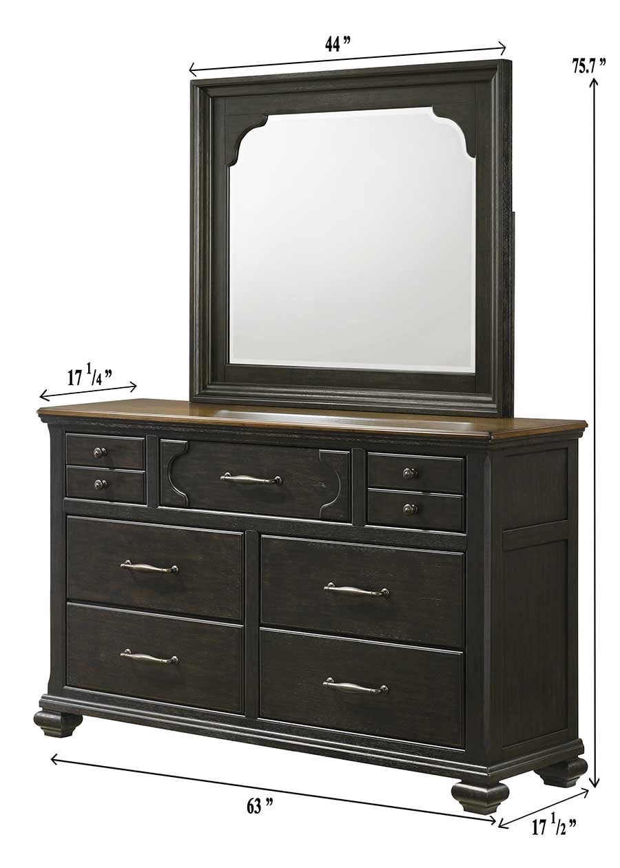 Dresser &amp; Mirror Set