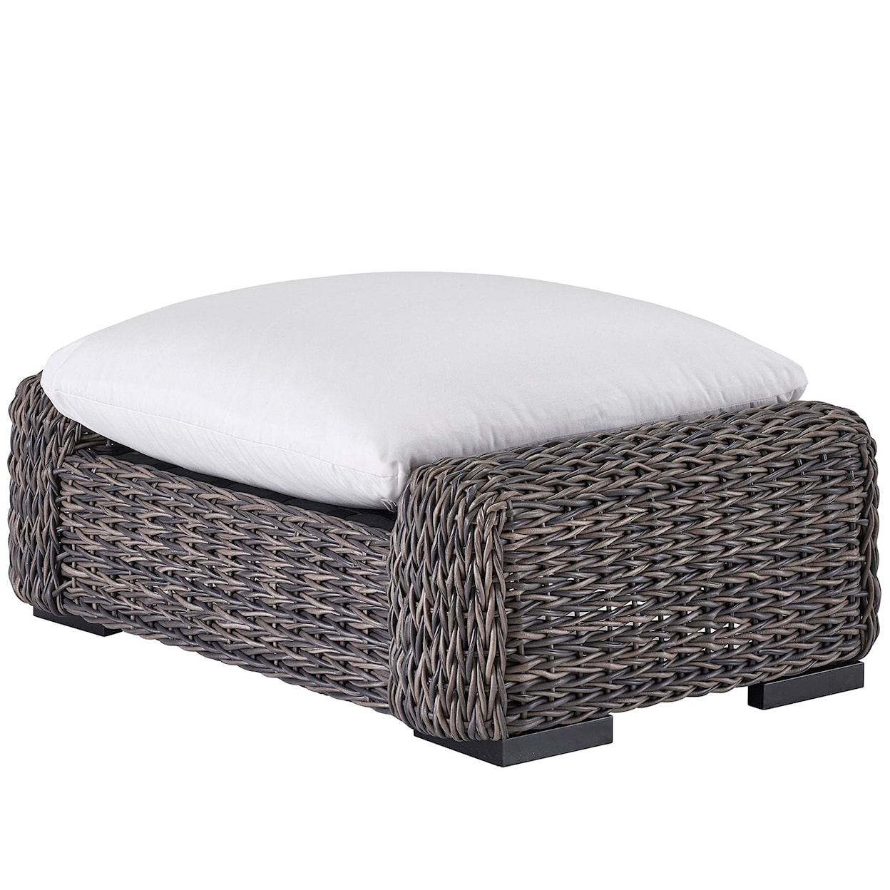 Universal Coastal Living Outdoor Outdoor Living Wicker Ottoman