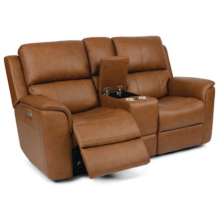 Power Reclining Loveseat with Console