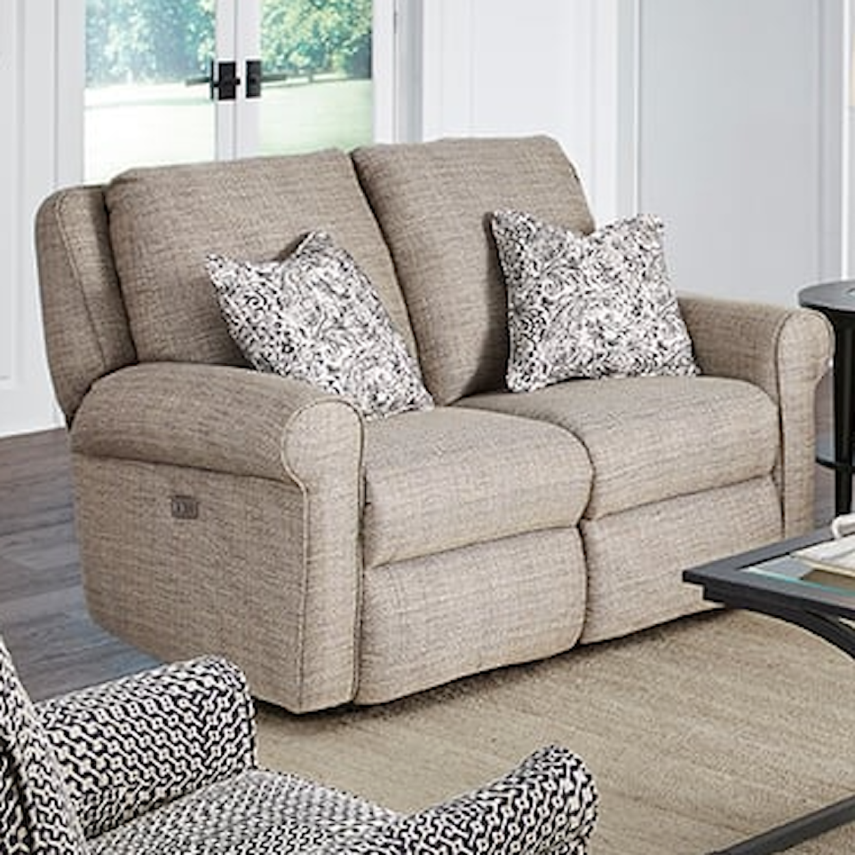 Powell's Motion Key Note Double Reclining Loveseat