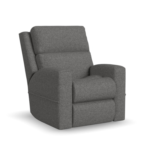 Contemporary Power Lift Recliner with Power Headrest & Lumbar