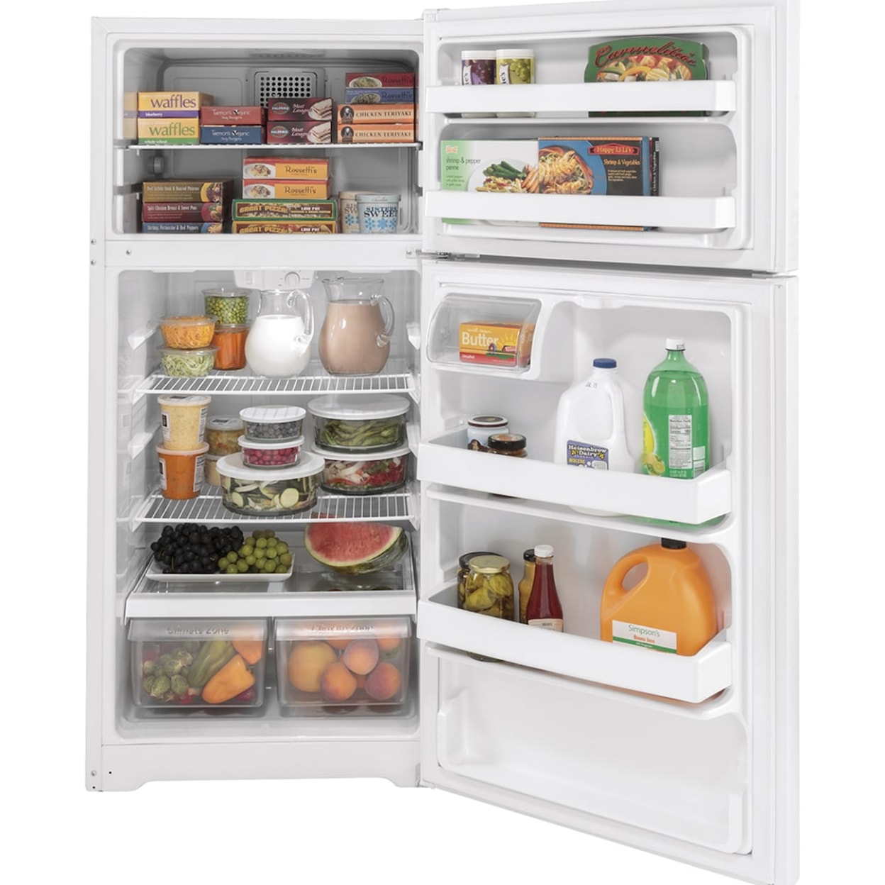 GE Appliances Refridgerators Top Freezer Freestanding Refrigerator