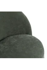 Crestview Collection Fairfax Fairfax Casual Upholstered Swivel Dining Chair with Discrete Casters