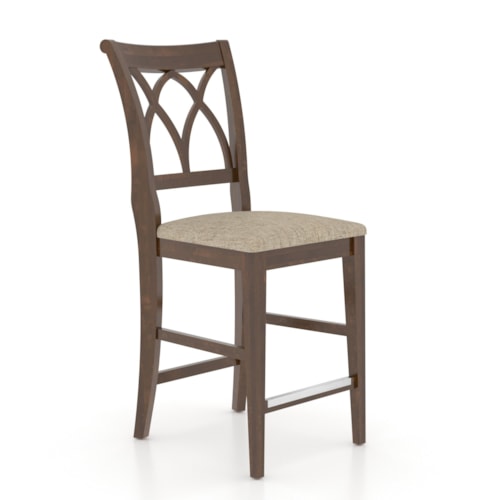 Transitional Open-Back Counter Stool