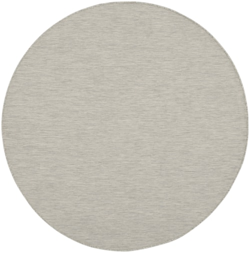 6'  Light Grey Round Rug