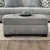 Behold Home Carlton CARLTON GREY OTTOMAN |