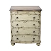 Accentrics Home Accents White Distressed Two Tone Drawer Chest