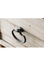 Burnished Metal Ring Pull Hardware