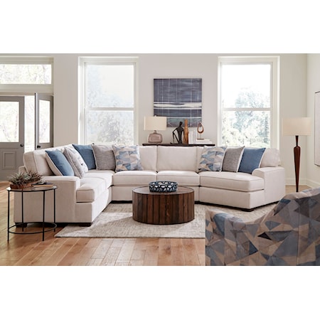 Rockport Casual 3-Piece RSF Cuddler Sofa