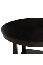 Powell Ingrid Transitional Round Dining Table with Lower Shelf