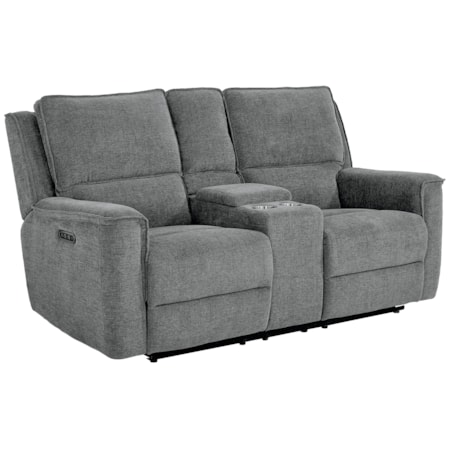 Motion Loveseat w/Power & Console