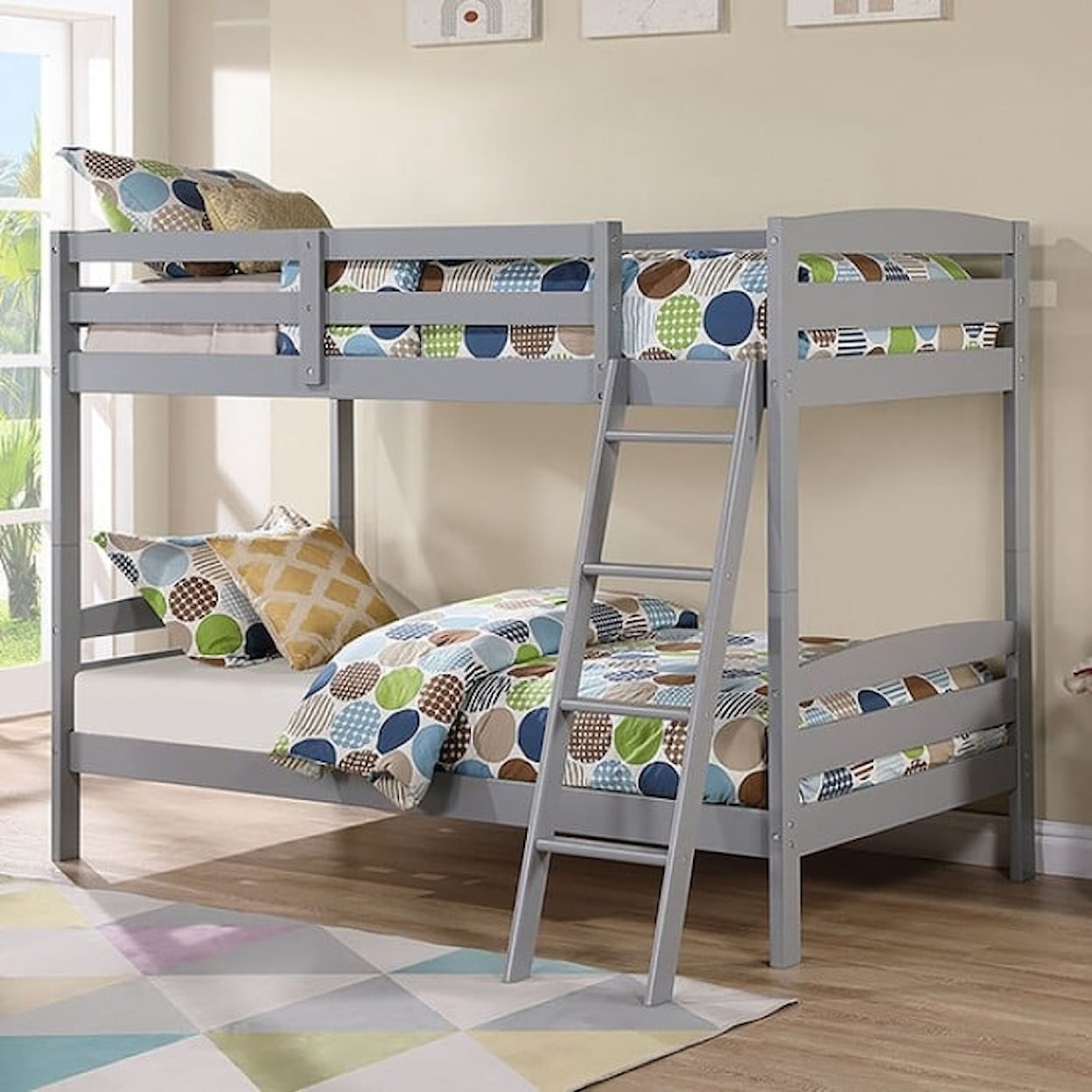 Furniture of America Candice Twin Over Twin Bunk Bed