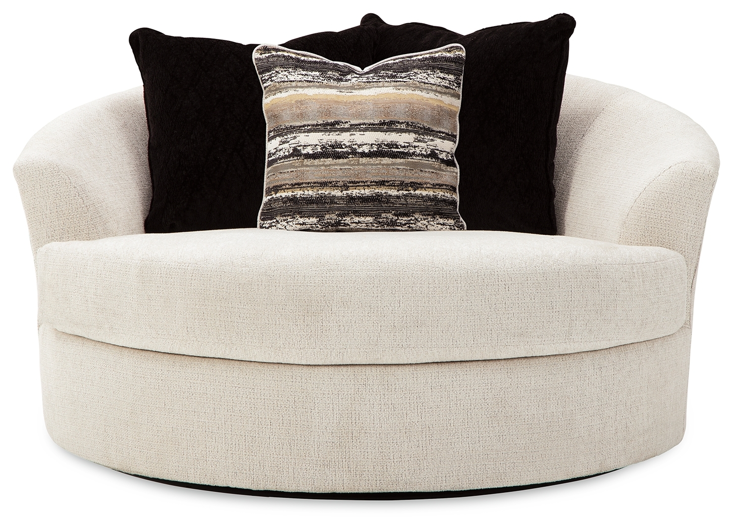 Oversized Round Swivel Chair