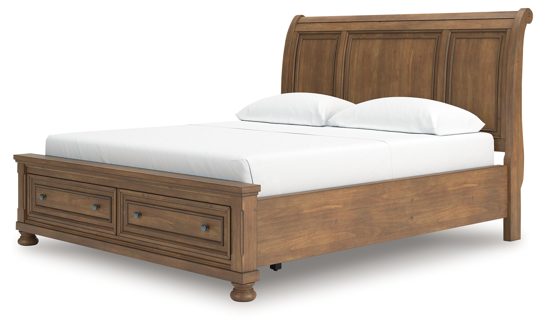 California King Storage Sleigh Bed