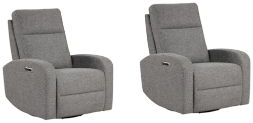 Casual Power Swivel Glider Recliner (Set of 2)