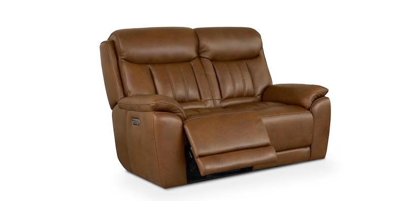 Benson Leather Power Reclining Loveseat
