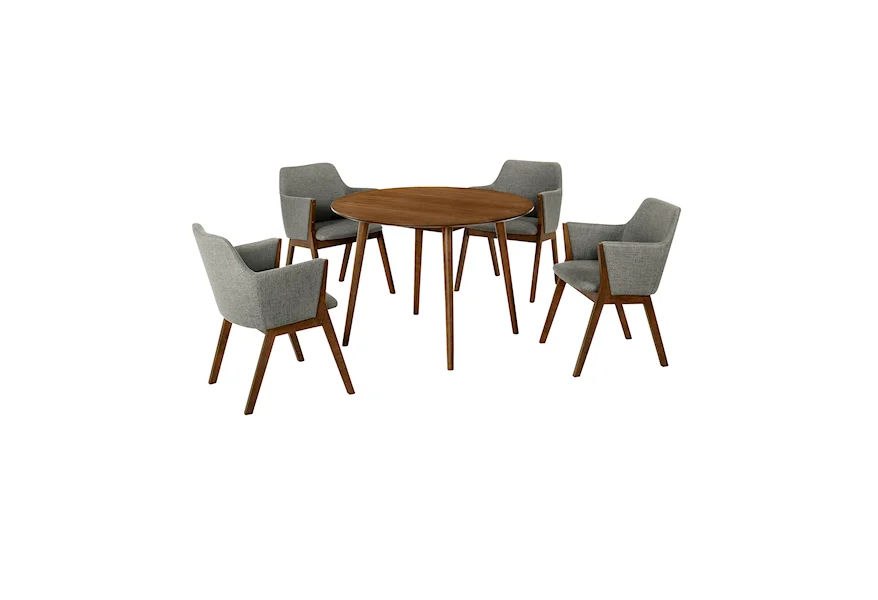 Arcadia/Renzo 5-Piece Dining Set by Armen Living at Dream Home Interiors