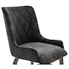 Armen Living Alana Midnight Upholstered Dining Chair