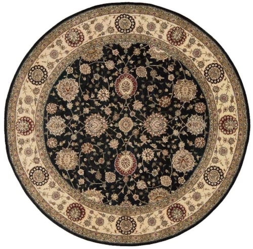 8'  Midnight Round Rug