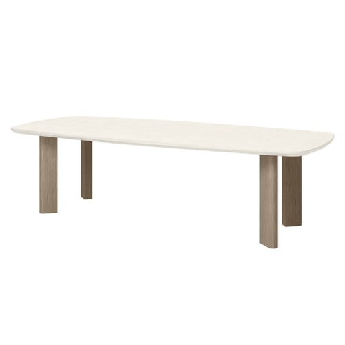 108" Rectangular Dining Table - Flax/Ivory