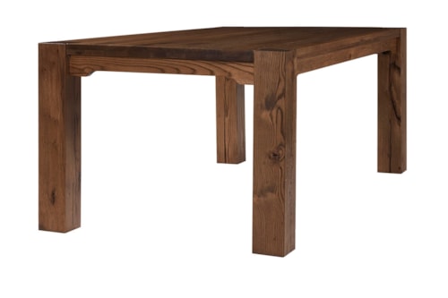 Casual Farmhouse 76" Rectangular Dining Table with Sealed Top