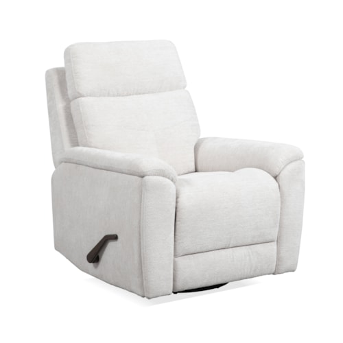 Refined Swivel Gliding Recliner with Removable Back