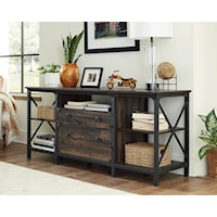 Industrial Storage Credenza with File Drawer
