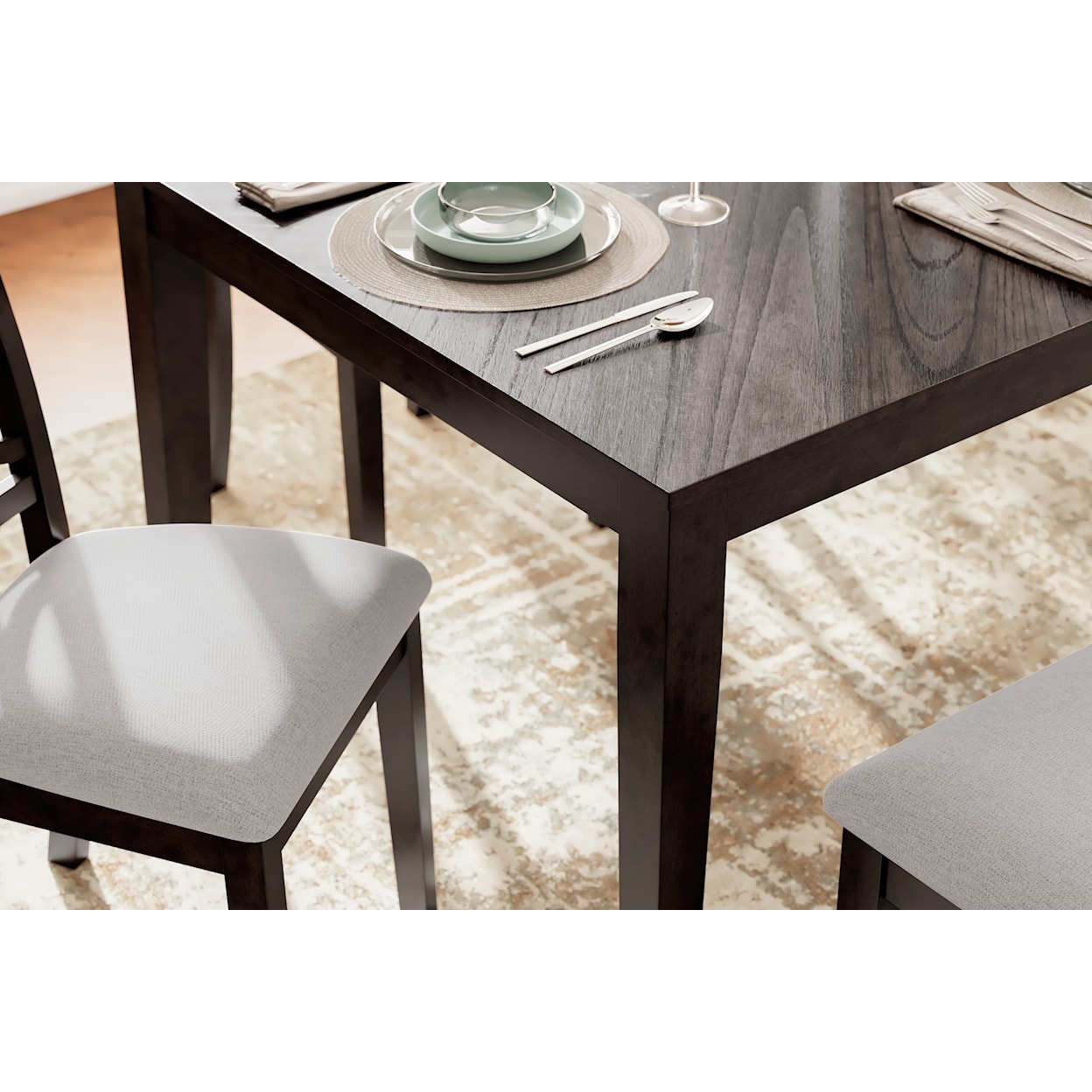 Ashley Furniture Signature Design Langwest Dining Room Table Set