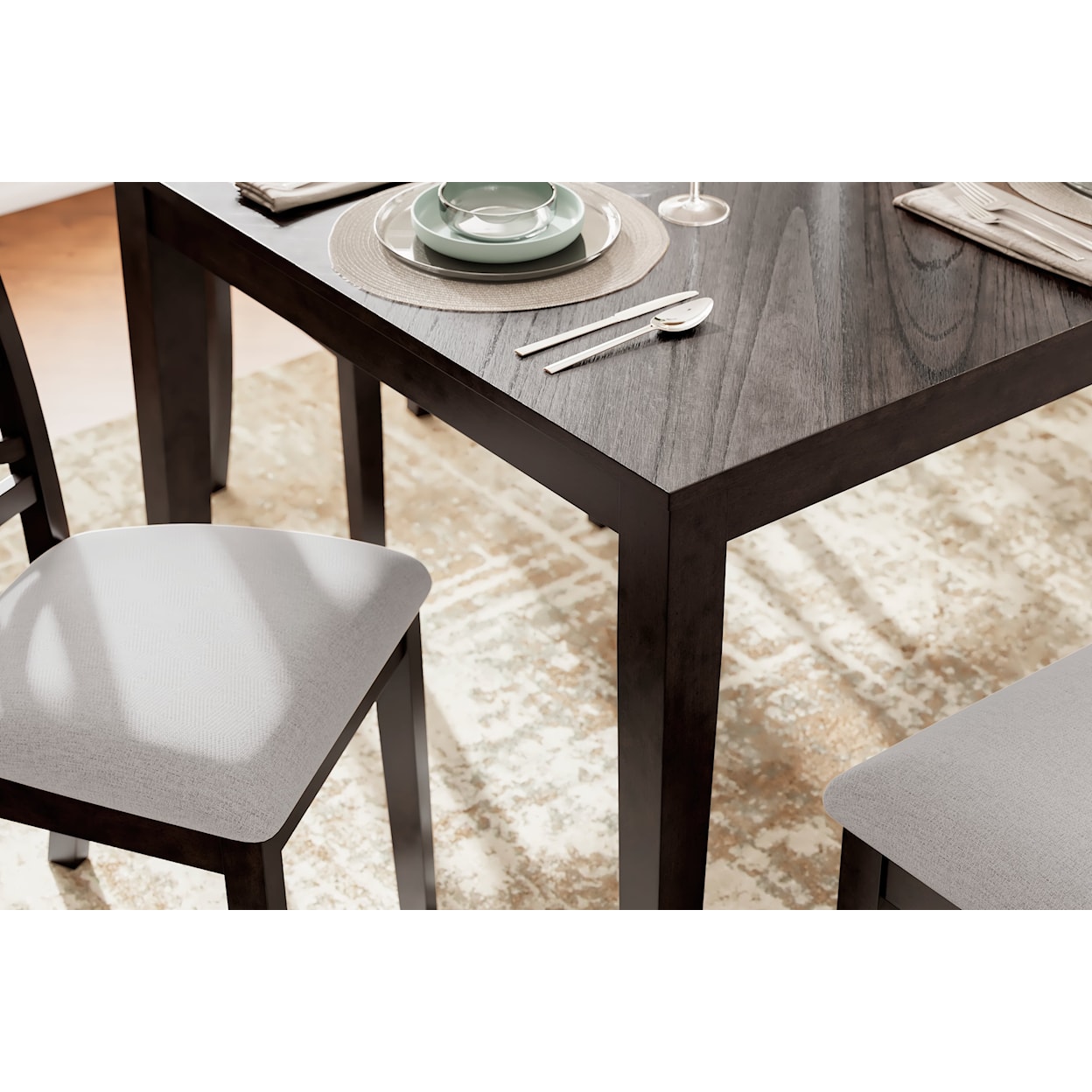 Signature Design by Ashley Furniture Langwest Dining Room Table Set