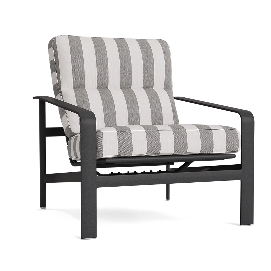 Cushioned Aluminum Strap Motion Lounge Chair