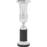 Traditional Nickel Plated Decorative Urn
