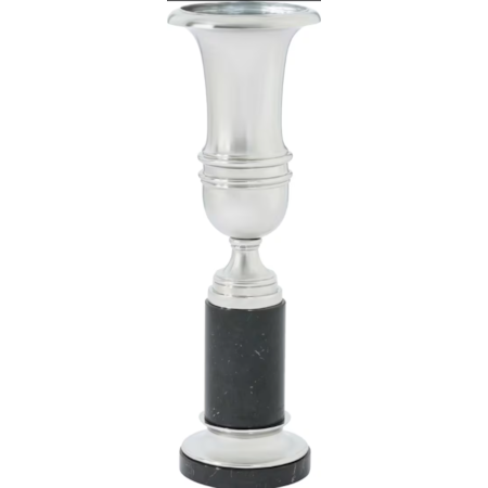Nickel Plated Decorative Urn