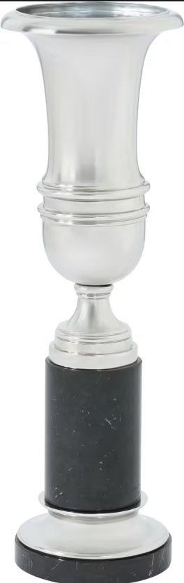 Traditional Nickel Plated Decorative Urn