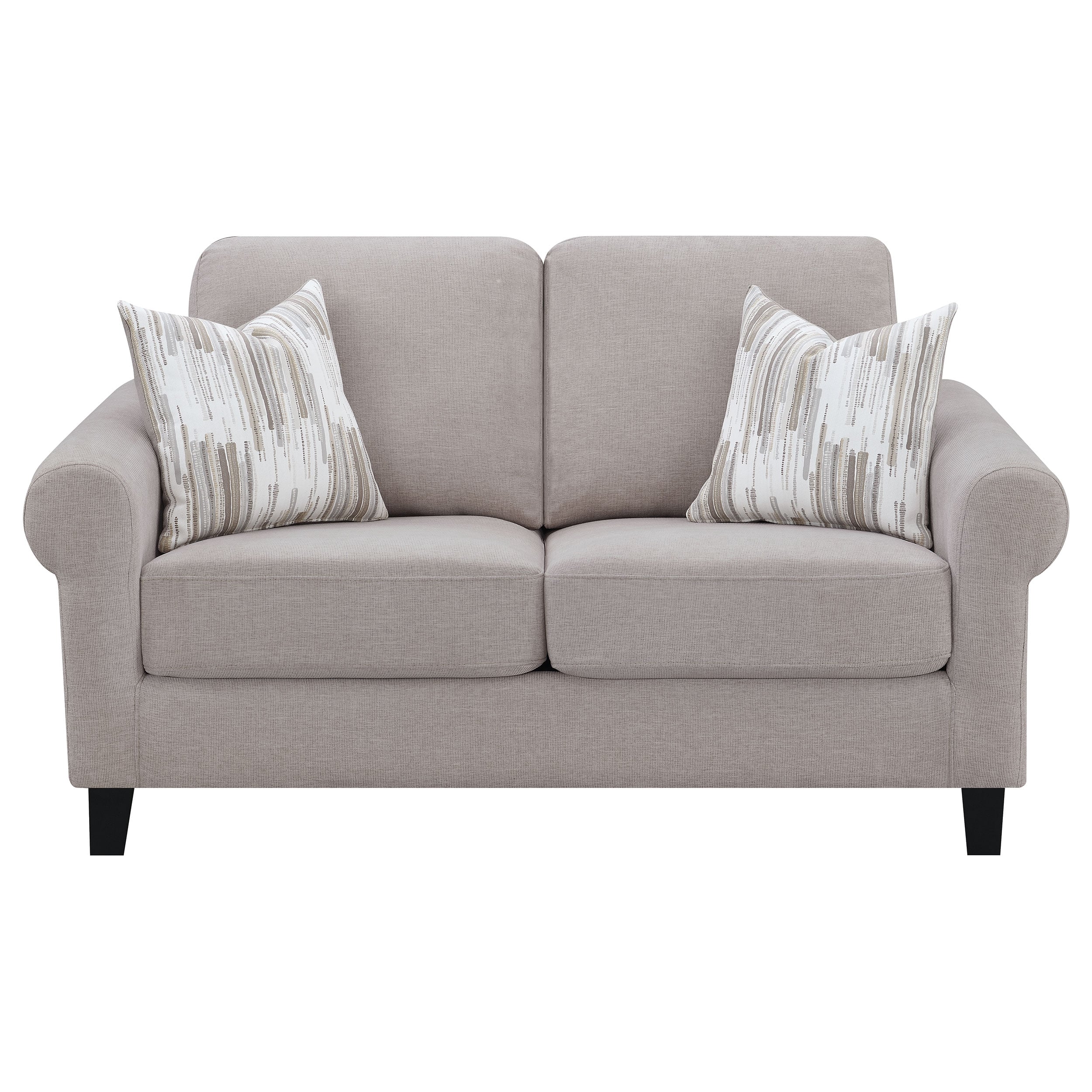 Nadine Arm Loveseat Oatmeal